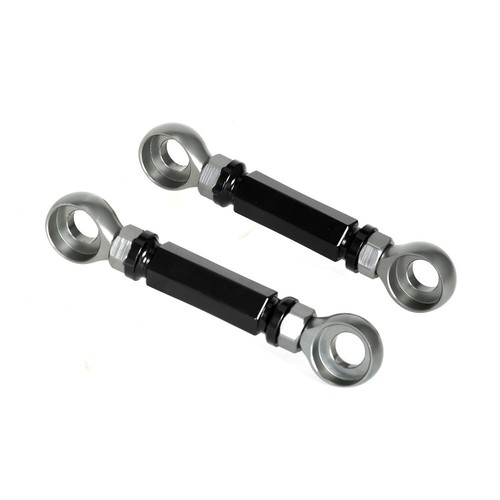 Black adjustable rear lowering - adjustable,