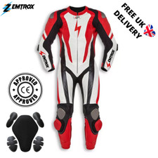 Kids Mini Motocross Race Cowhide Leather Suit Junior Motorbike CE Armoured Suit