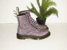 Dr. Martens 1460 PASCAL GLITTER sparkle boots purple uk 4 eu 37 us 6