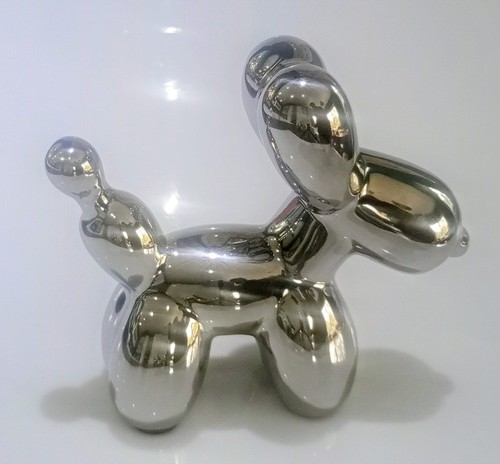 Ceramic balloon dog ornament - ceramic,