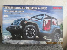 1/24  MENG  JEEP WRANGLER RUBICON  2 DOOR  10TH ANNIVERSARY EDITION   see des.