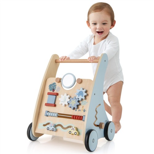 Wooden baby activity walker - wooden,