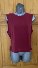 Primark Women’s Maroon Sleeveless Top L