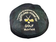 Vtg 90s SCOTLAND x HOME OF GOLF Green Plaid ST ANDREWS LINKS HAT Open Course Cap
