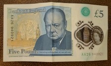£5 First Run AA26 940*** Five
