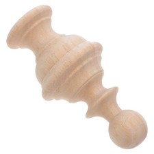 Hand Carved Wooden Post Finials Decorative Stair Bed Post Curtain Rod