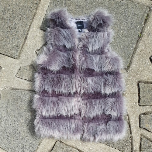New look grey - fur, gilet