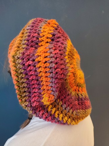 Handmade crochet beret - crochet, hat