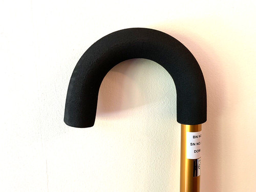 Gold cushioned crook handle - ,