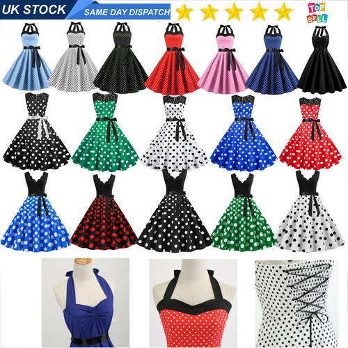 Retro women polka dot 50s - women,