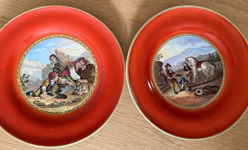 Pair antique prattware - pair, of