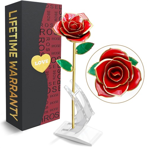 24k gold dipped rose real - dipped,