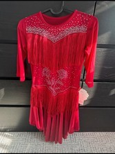 New with tags red latin dress