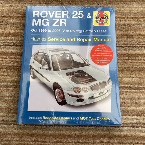 Haynes manual rover mg zr - &,