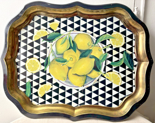 Vtg ian logan large - large, tray