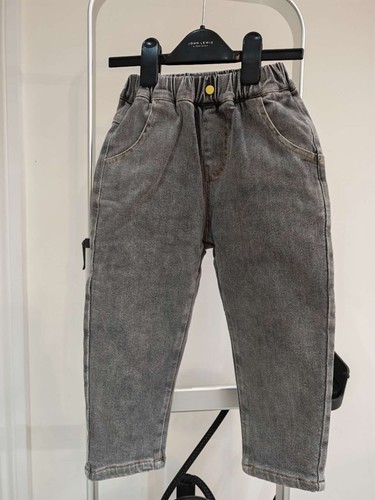 Kids grey fleece - fleece, denim