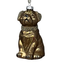 Bull Dog Ornament Glass