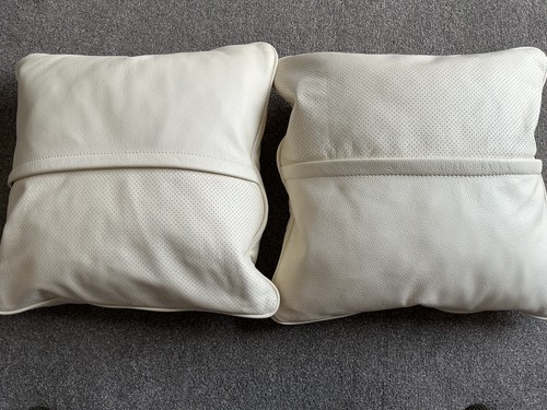 Large leather cushions with - 2,
