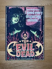 The Evil Dead VHS Trade Advertisement Horror Poster 