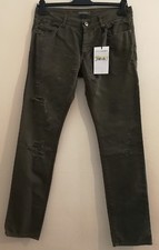 ERMANNO SCERVINO Distressed Men's Jeans Army Size uk 32"W 33L