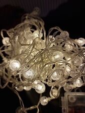 100 LED Crystal Ball String Lights Battery Bubble Ball Fairy Lights