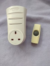 Wirefree Plug through door bell.BY521.Byron Smartwares.Good working order.