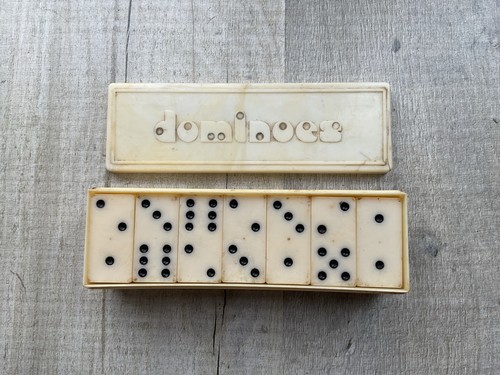 Vintage bakelite domino - vintage, in