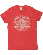 TOMMY HILFIGER Mens Graphic T-Shirt Top XL Red Cotton BV64