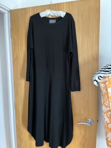 Oska black dress size midi - oska,