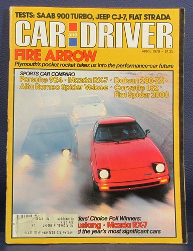Car and driver magazine april - and,