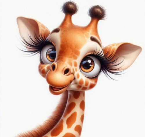 Whimsical giraffe cross - giraffe,