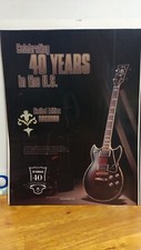 YAMAHA SBG3000 40th ANNIVERSARY GUITARS  GUITAR PRINT AD 11 X 8.5  B2