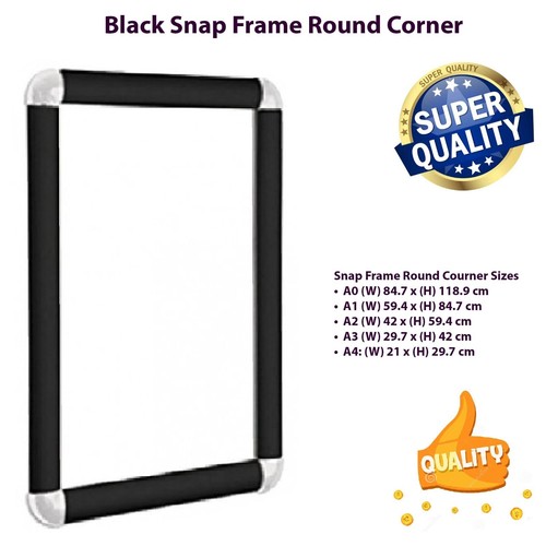 Black snap clip frames - frames, opening