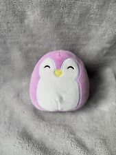 Squishmallows Elle Pinky Purple Penguin Soft Plush Toy 5" From USA Box Set