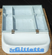 Vintage Barbers Shop Gillette Advertising case / Gillette Display case - EMPTY