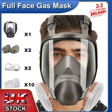 15 pcs FULL FACE RESPIRATOR GAS VAPOR MASK FOR PAINTING SPRAYING PROTECTION AU