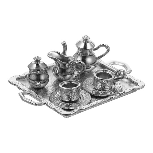 Doll house figures toy - house, tea