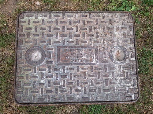Vintage cast iron manhole - vintage,