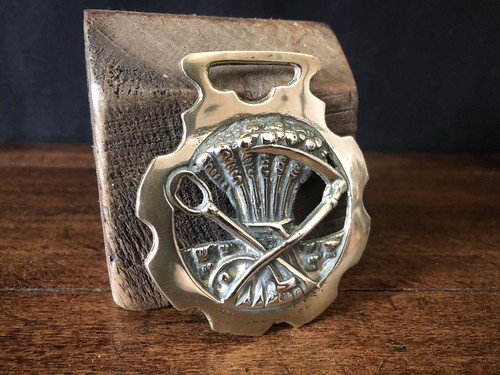 Horse brass wheatsheaf - horse,