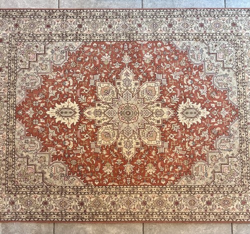 Oriental pursian heriz rug - heriz,
