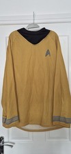 Star Trek Captain Kirk Yellow Gold Top - Size XL - Fancy Dress - Used GC