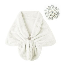 Winter Warm Bridal Shawl Set