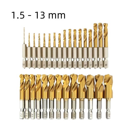 Titanium coated hss - 1/4'',