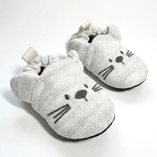 Soft cotton baby slippers - soft,