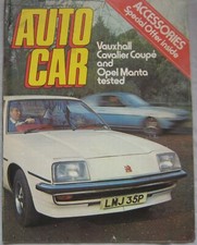 Autocar magazine 27 March 1976 featuring Jaguar XJ5.3C, Vauxhall