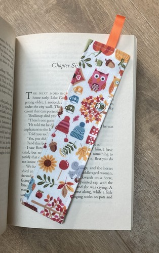 Handmade fabric bookmark - handmade,