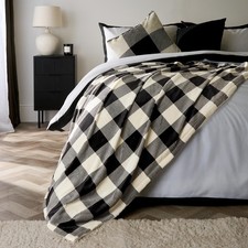OHS Gingham Throw Super Soft