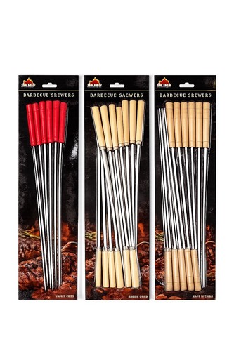 Bbq skewers set stainless - set,