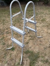 BESTWAY FLOWCLEAR 33 inch ABOVE GROUND METAL FRAME SWIMMING POOL STEP LADDER