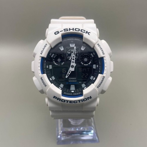 Casio shock 100b white - ga-100b,